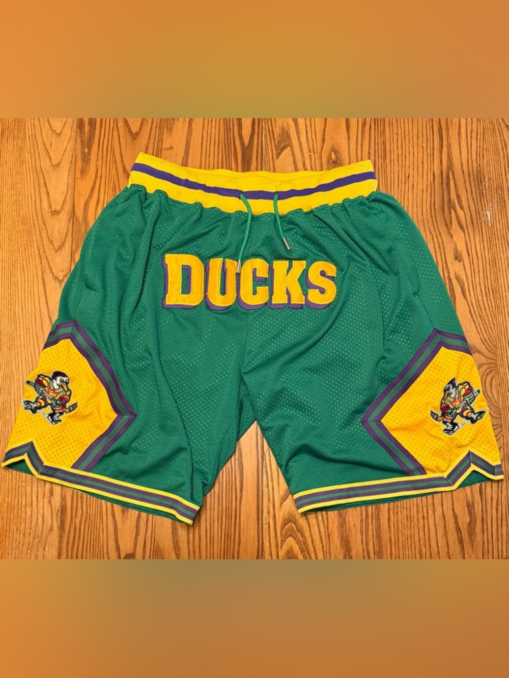 Vintage Mighty Ducks Mesh Basketball Shorts
